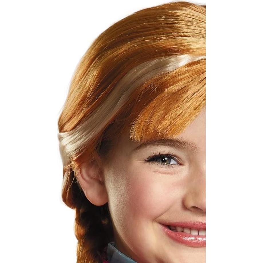 Peluca de Niña Anna de Frozen - Disguise - Roja con Trenzas
