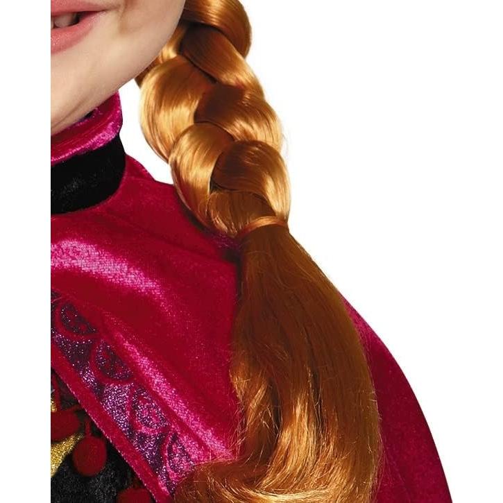 Peluca de Niña Anna de Frozen - Disguise - Roja con Trenzas