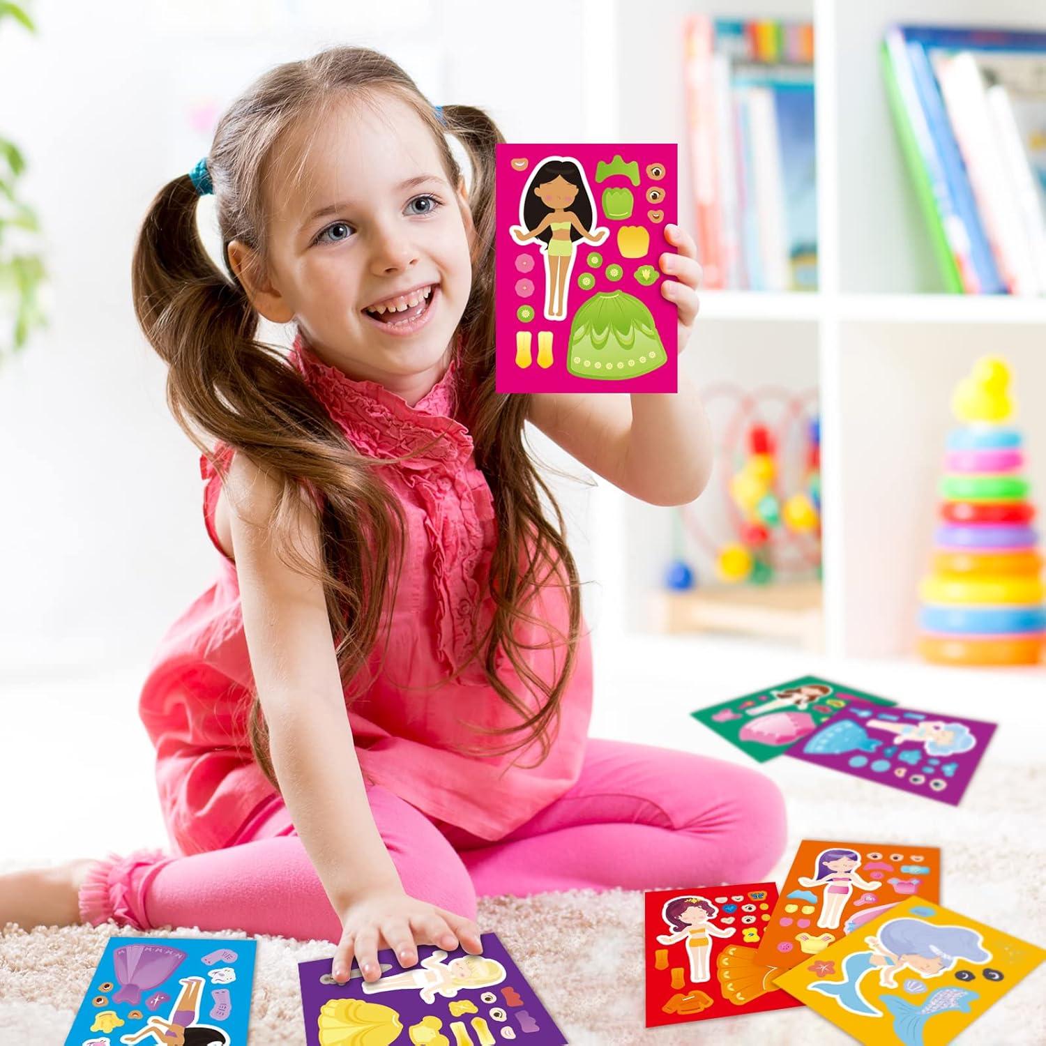 48 Pegatinas de Princesa Zonon para Manualidades y Fiestas