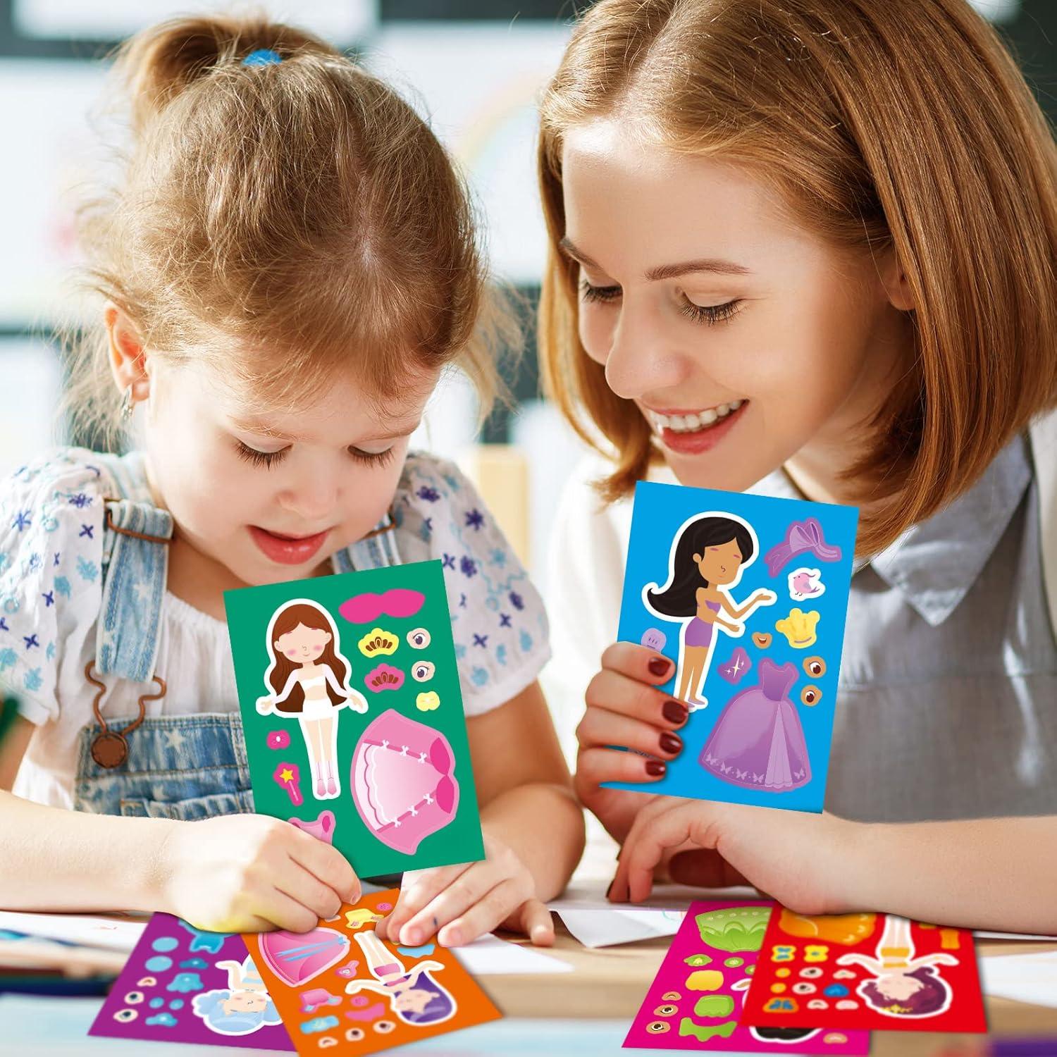 48 Pegatinas de Princesa Zonon para Manualidades y Fiestas