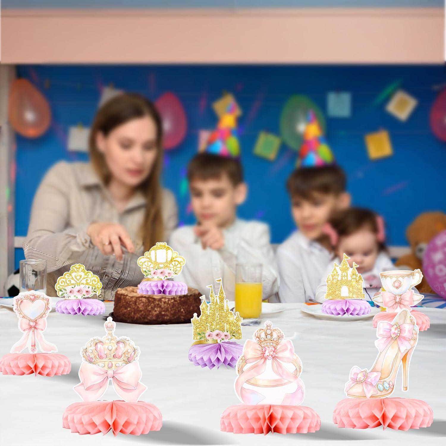 Centros de Mesa de Princesa Floral Gyufise - Paquete de 9 Piezas
