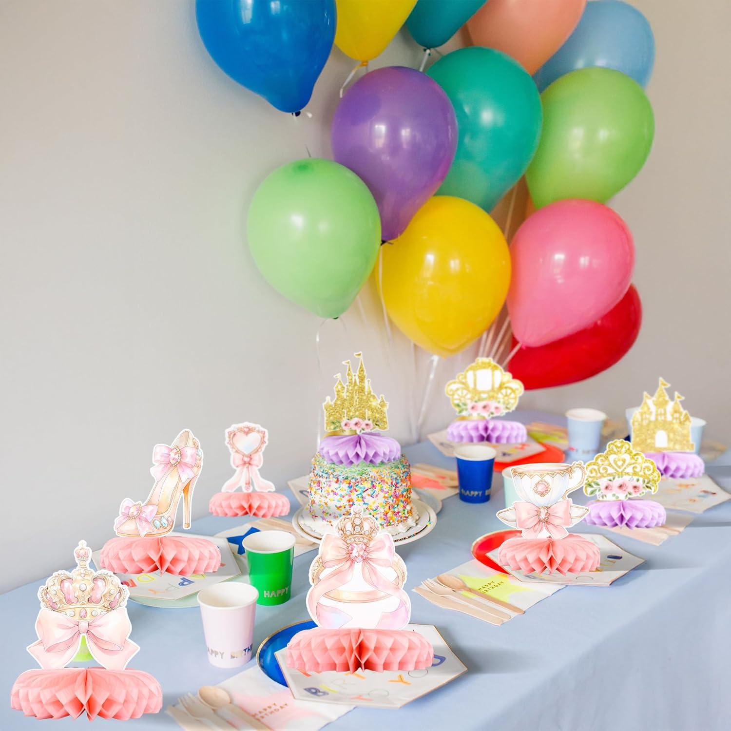 Centros de Mesa de Princesa Floral Gyufise - Paquete de 9 Piezas