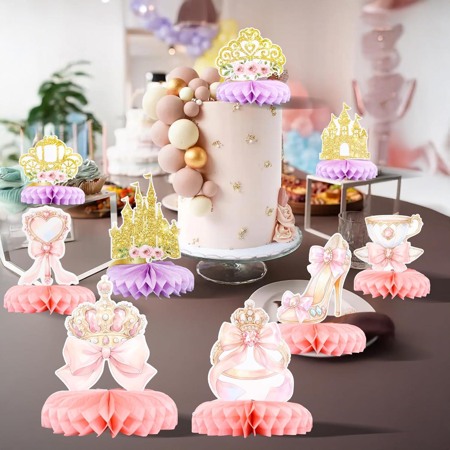 Centros de Mesa de Princesa Floral Gyufise - Paquete de 9 Piezas