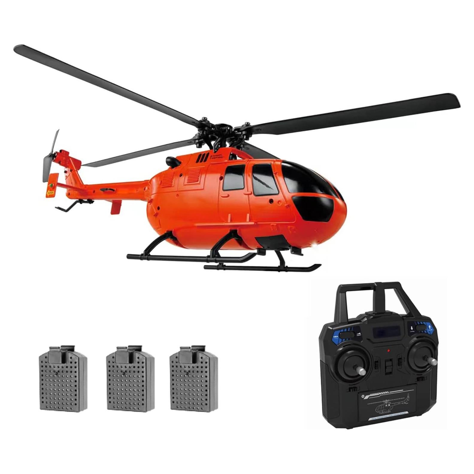 GoolRC C186 Helicóptero RC 6 Ejes Estabilización Naranja