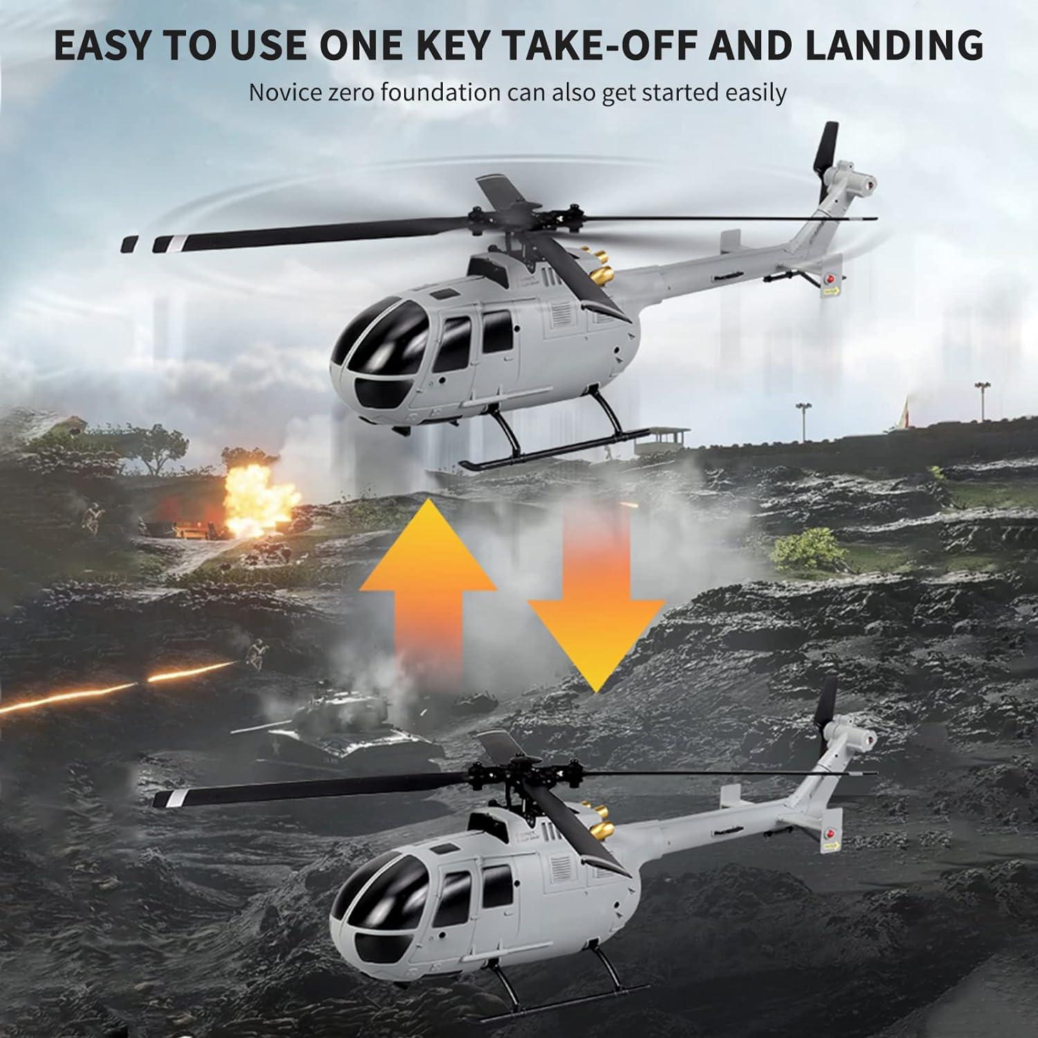 GoolRC C186 Helicóptero RC 6 Ejes Estabilización Naranja