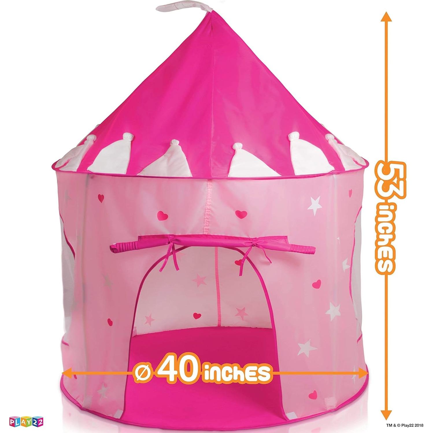 Carpa de Juego Princesa Castillo Rosa Play22 - Plegable 1.02 kg
