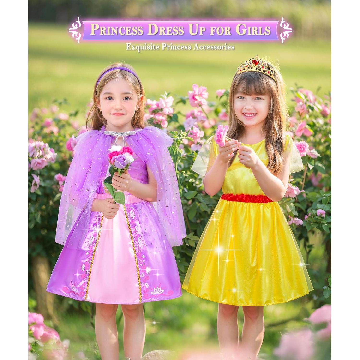 Disfraz de Princesa Jeowoqao para Niñas 3-6 Años con Accesorios