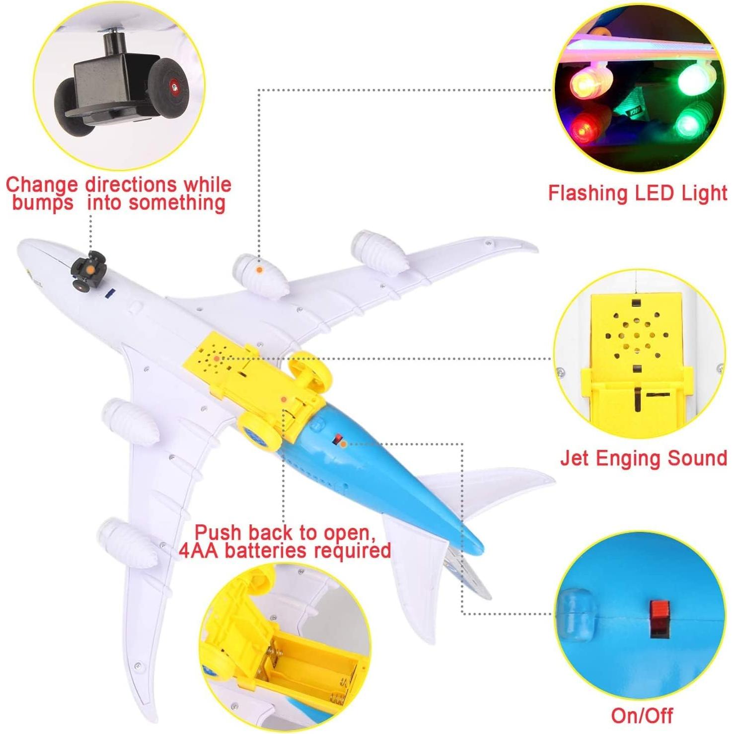 Juguete de Avión Eléctrico A380 Liberty Imports con Luces y Sonidos