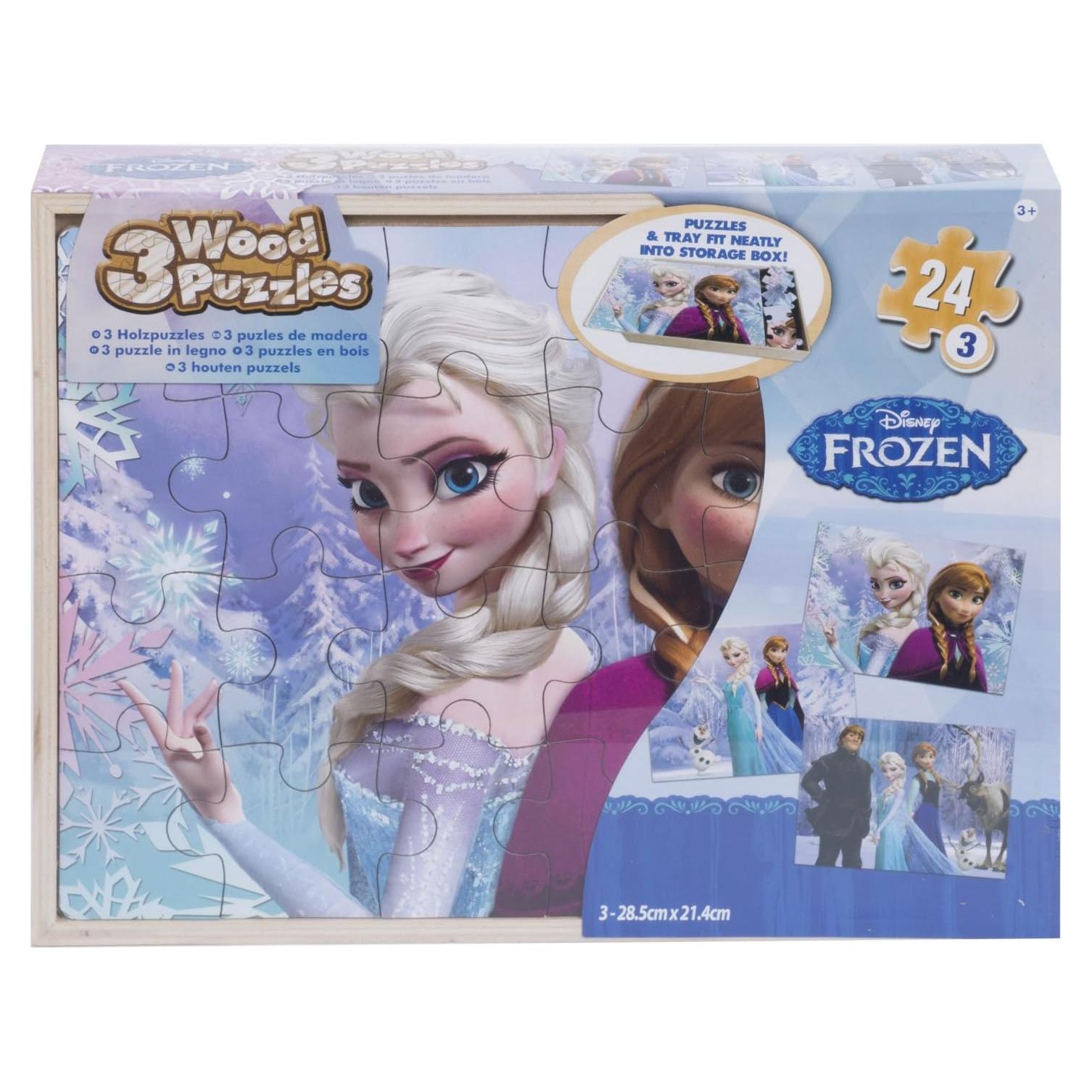Rompecabezas de Madera Frozen Disney - 5 Piezas para Niños 4+