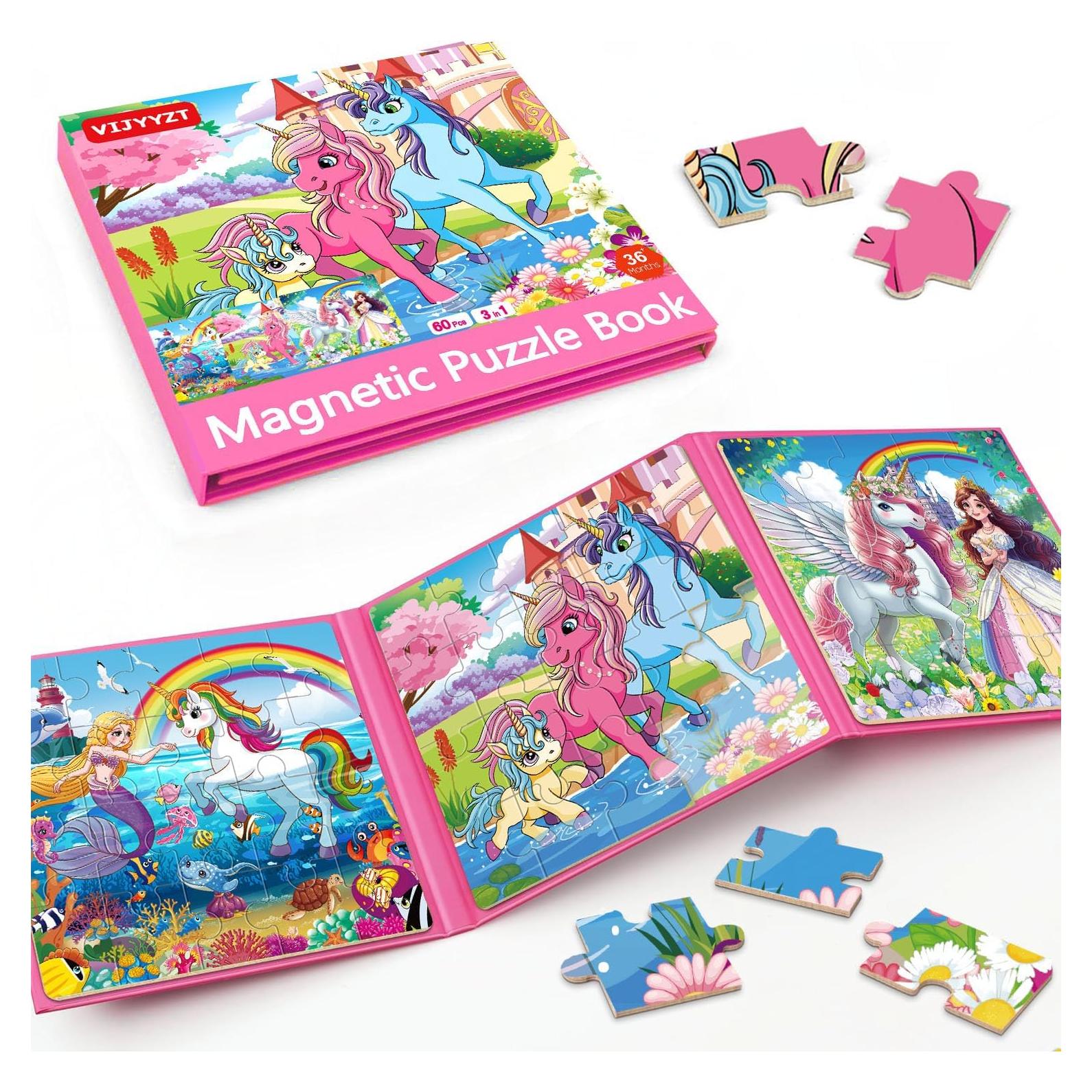 Rompecabezas Magnético Unicornio VIJYYZT 20 Piezas 3-5 Años