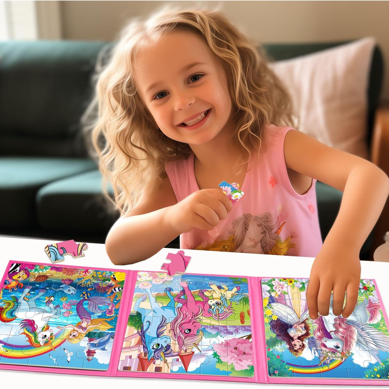 Rompecabezas Magnético Unicornio VIJYYZT 20 Piezas 3-5 Años