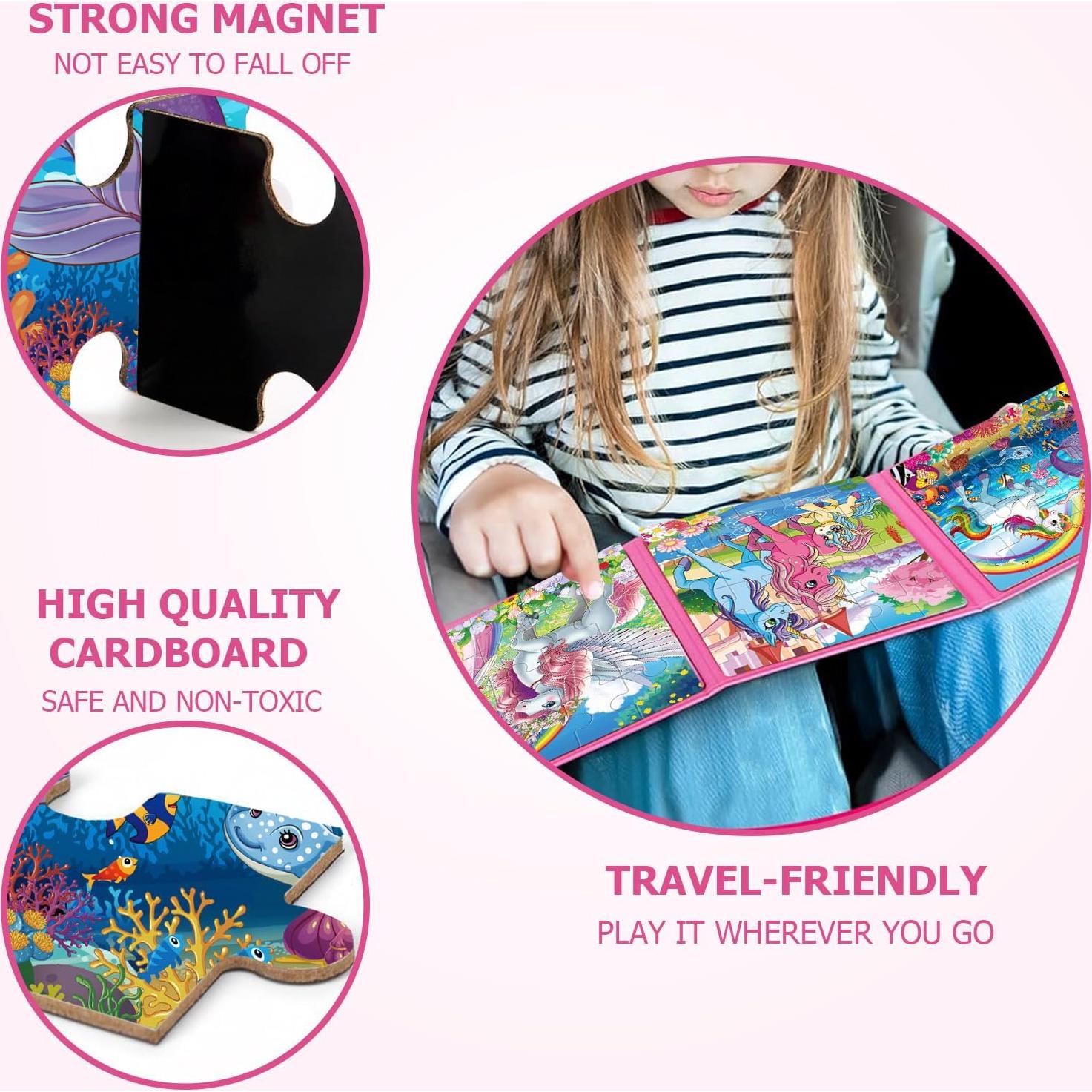 Rompecabezas Magnético Unicornio VIJYYZT 20 Piezas 3-5 Años