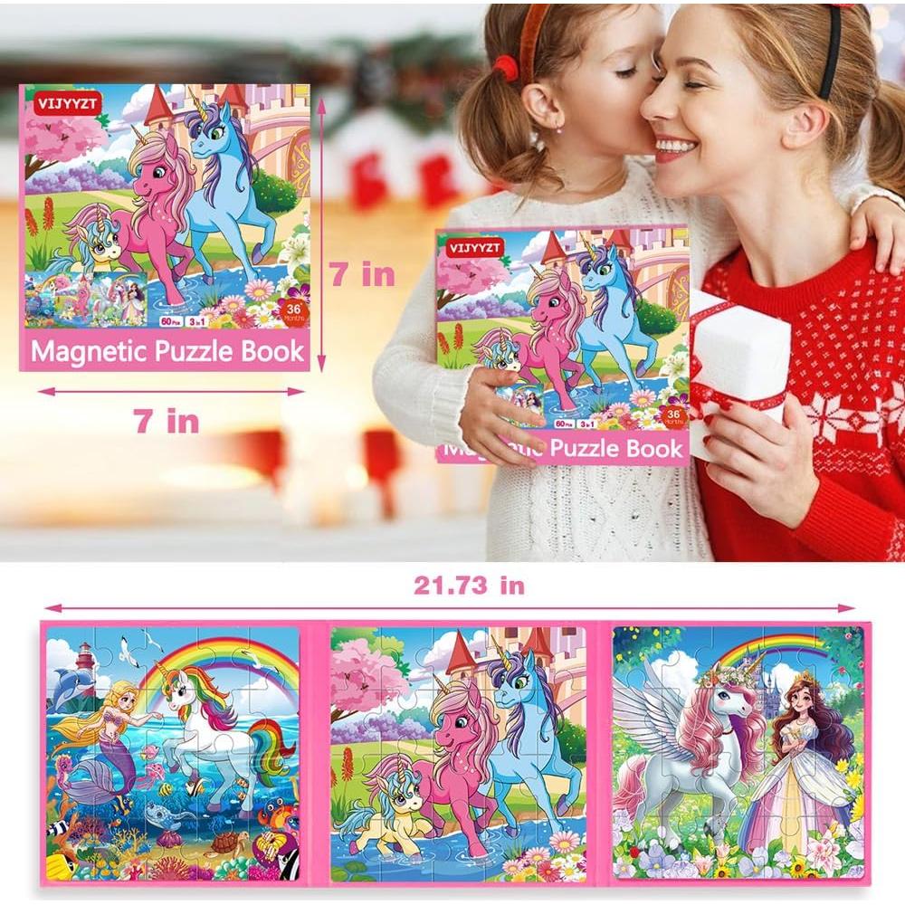 Rompecabezas Magnético Unicornio VIJYYZT 20 Piezas 3-5 Años