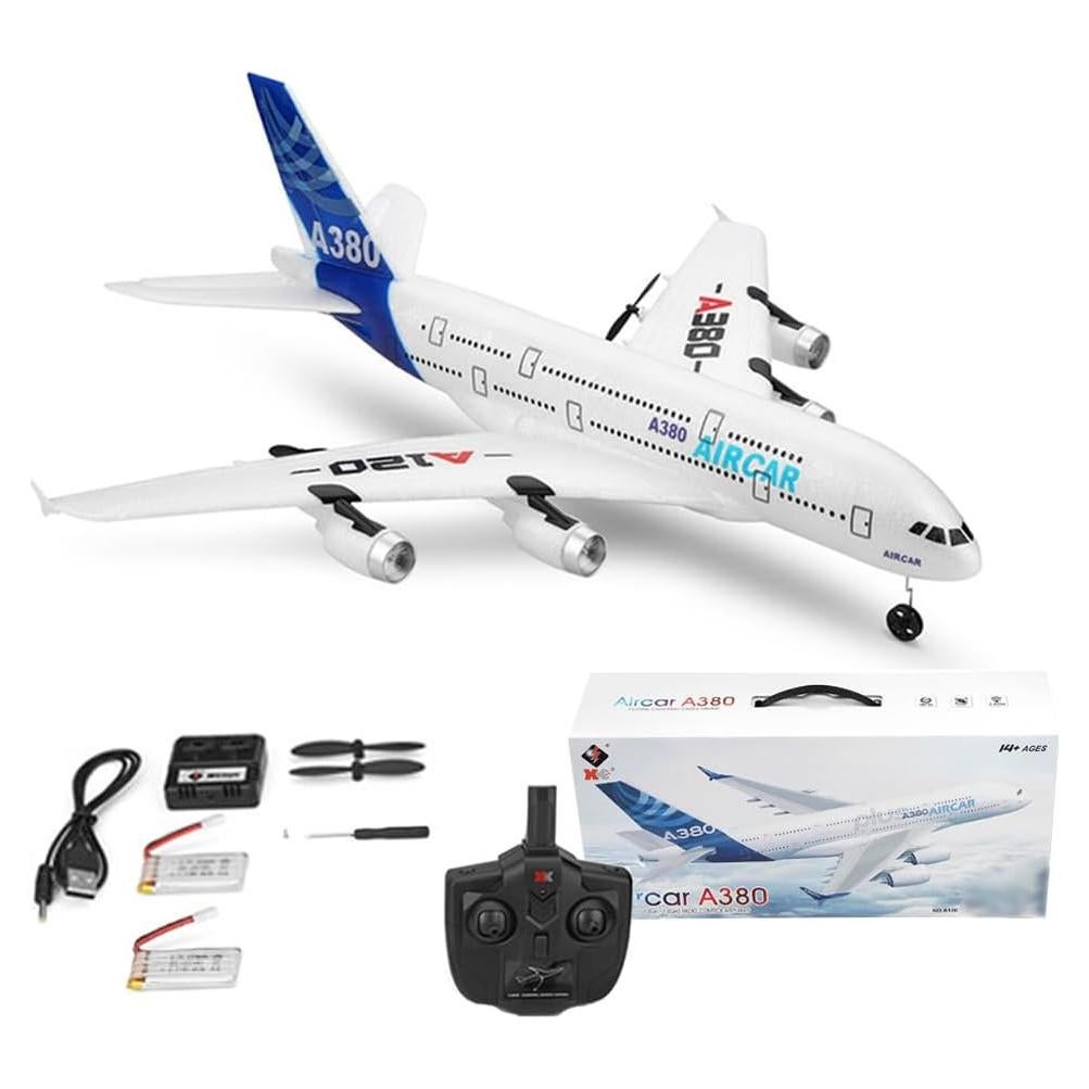 Avión RC A120-Aircar A380 3 Canales EPP para Niños
