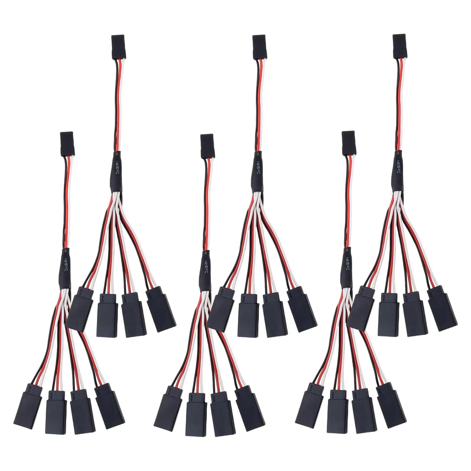 6 Piezas Conector JST Macho a 4 Hembra 15cm DiGiYes