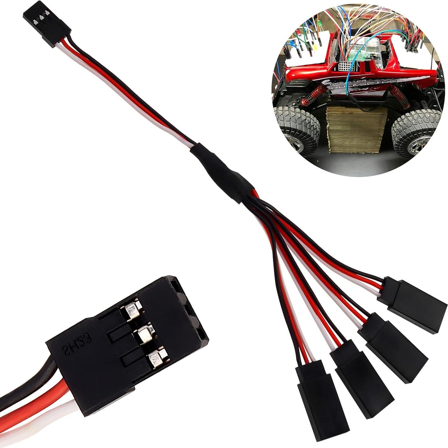 6 Piezas Conector JST Macho a 4 Hembra 15cm DiGiYes