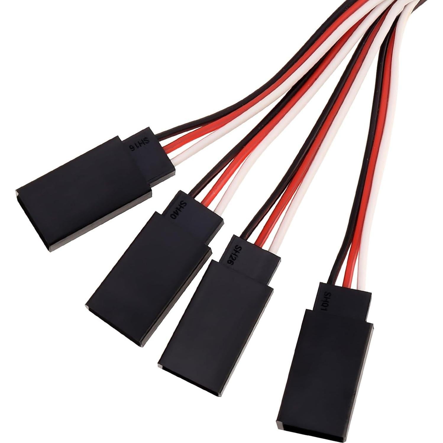 6 Piezas Conector JST Macho a 4 Hembra 15cm DiGiYes