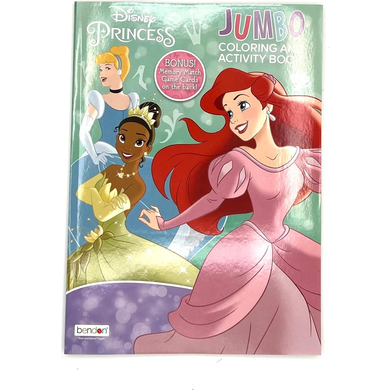Libro para Colorear Disney Princesas - 64 Páginas + 16 Crayones