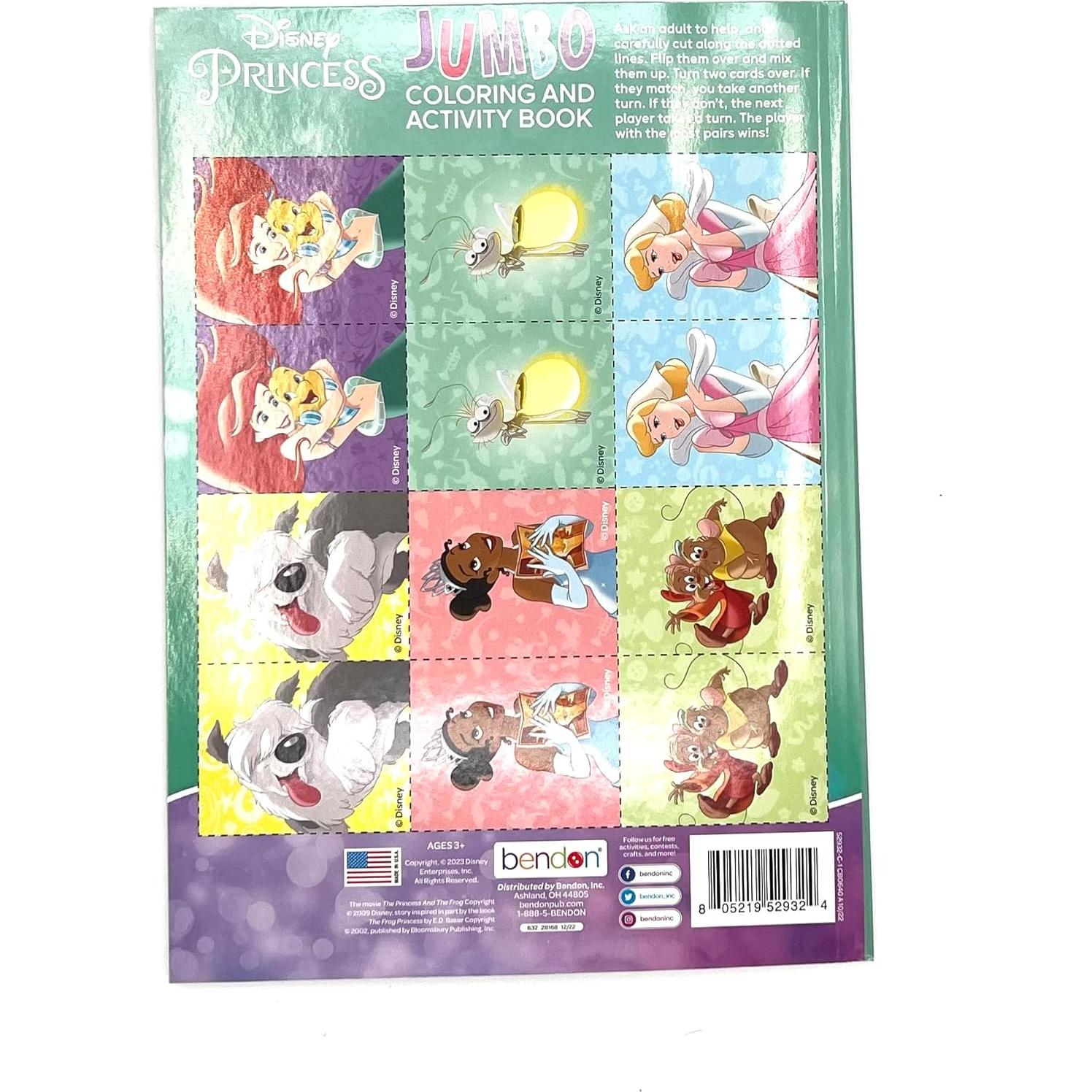 Libro para Colorear Disney Princesas - 64 Páginas + 16 Crayones