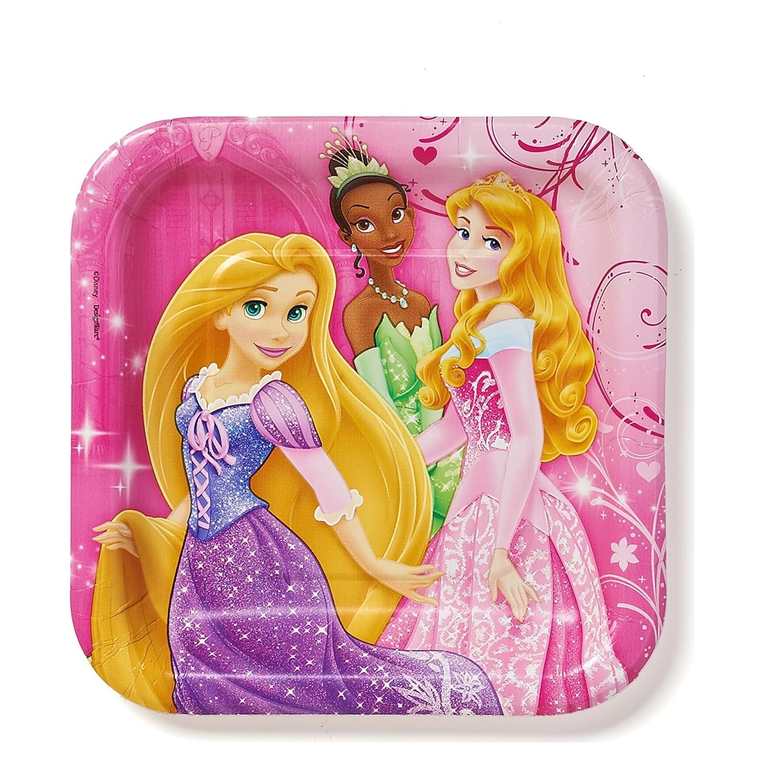 Platos de Papel Disney Princess American Greetings 8 Piezas 17.78 cm