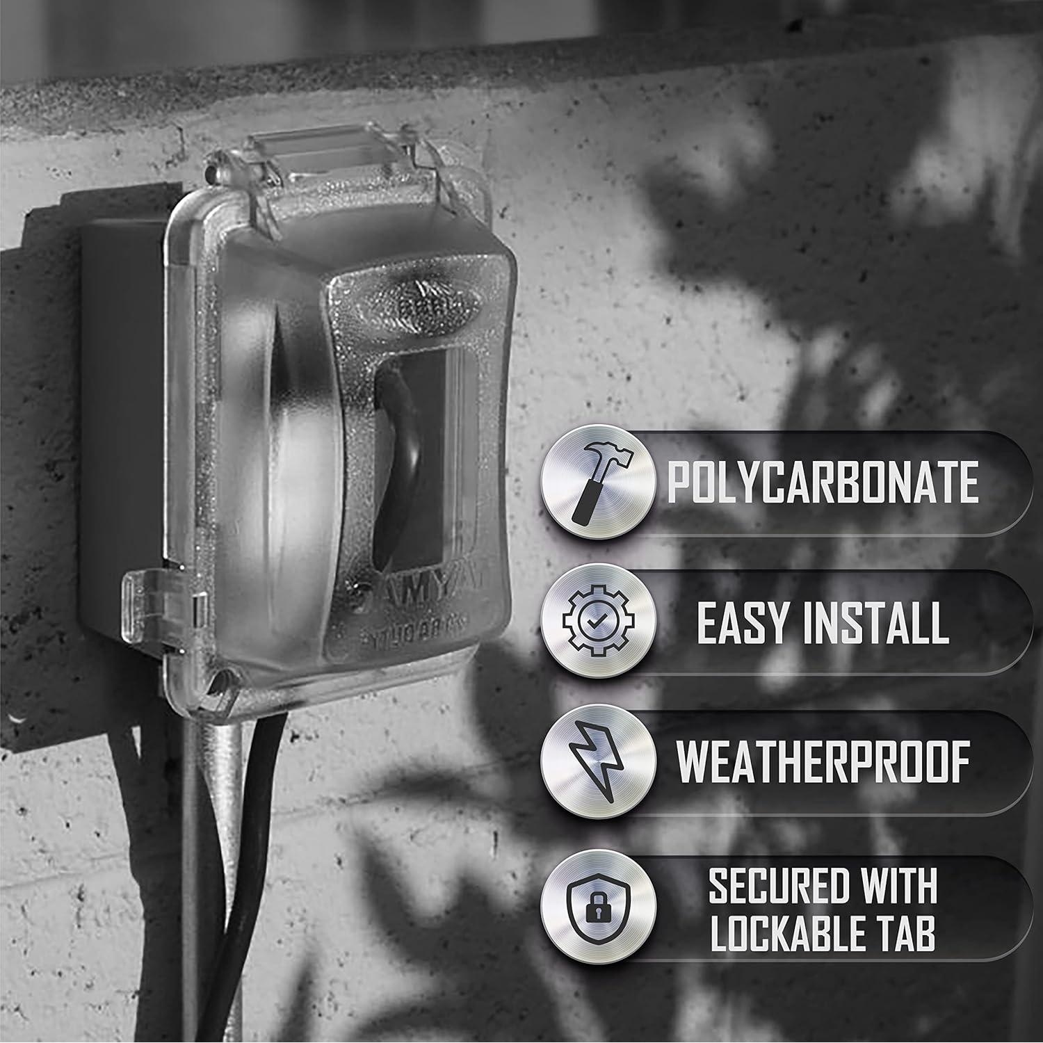 Cubierta a Prueba de Clima TayMac MM420C 1 Gang 204g