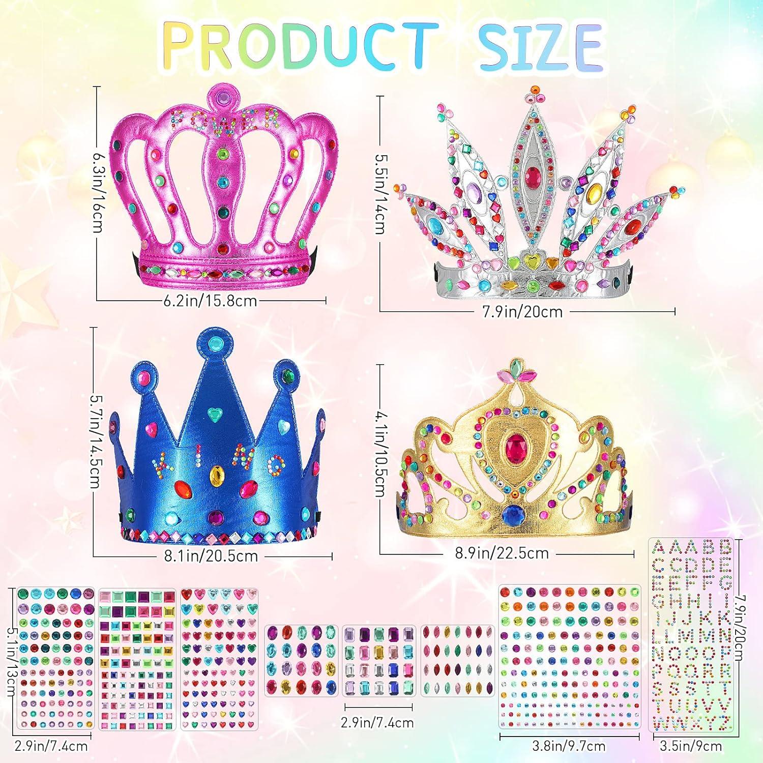 Civaner Kit 17 Piezas Coronas de Princesa DIY para Fiesta