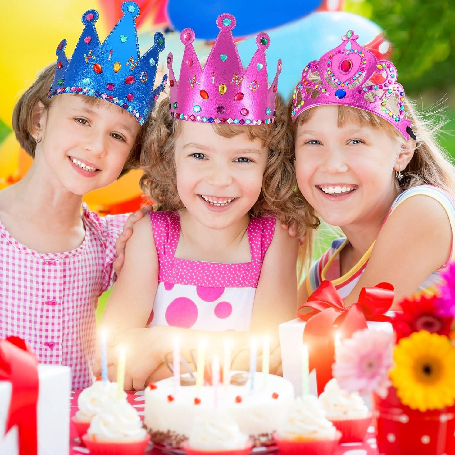 Civaner Kit 17 Piezas Coronas de Princesa DIY para Fiesta