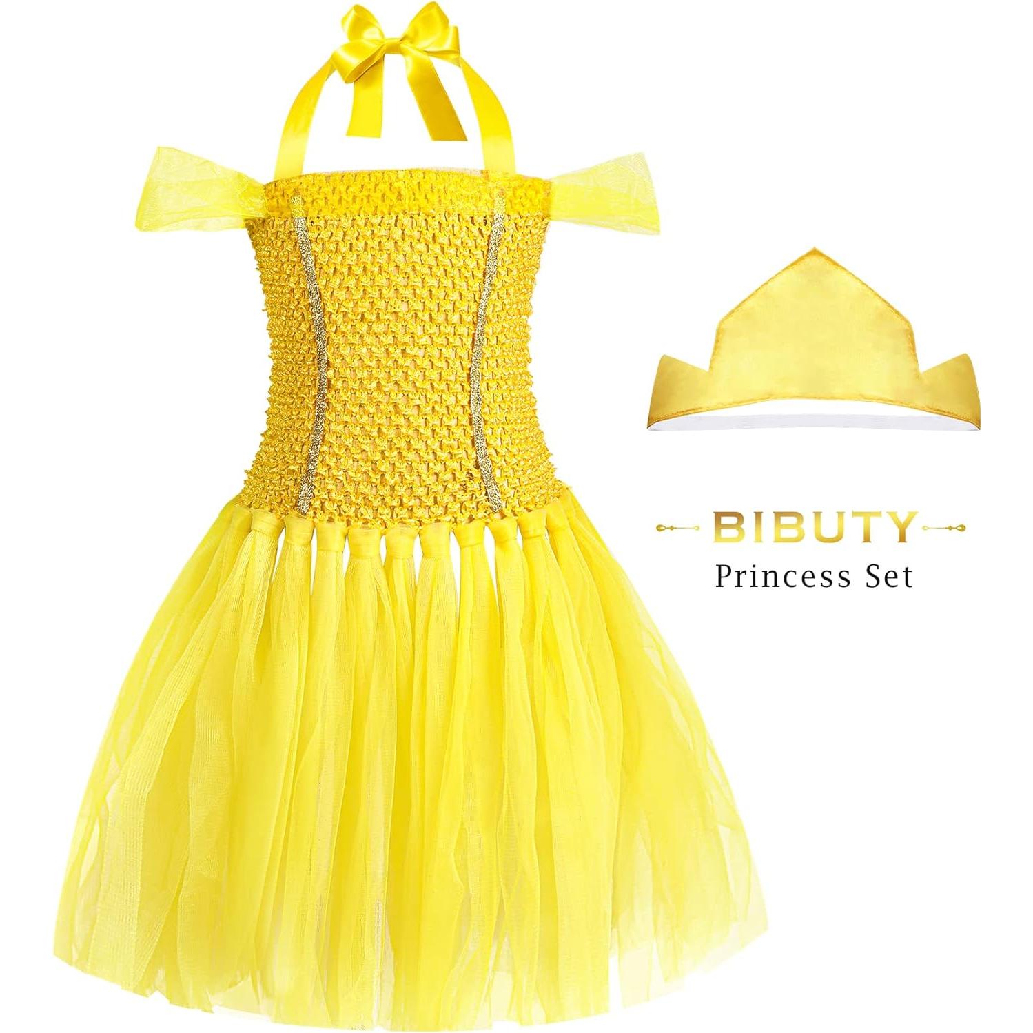 Disfraz de Princesa BIBUTY para Niñas de 3 a 6 Años - 4 Conjuntos