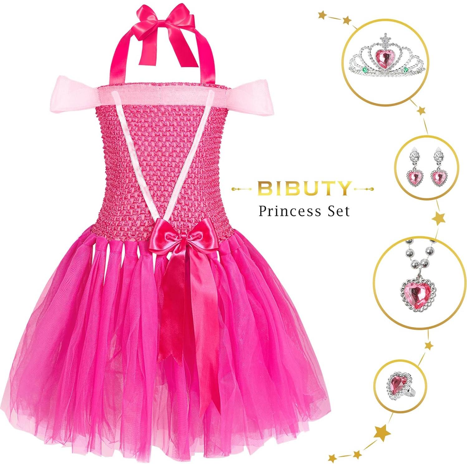 Disfraz de Princesa BIBUTY para Niñas de 3 a 6 Años - 4 Conjuntos