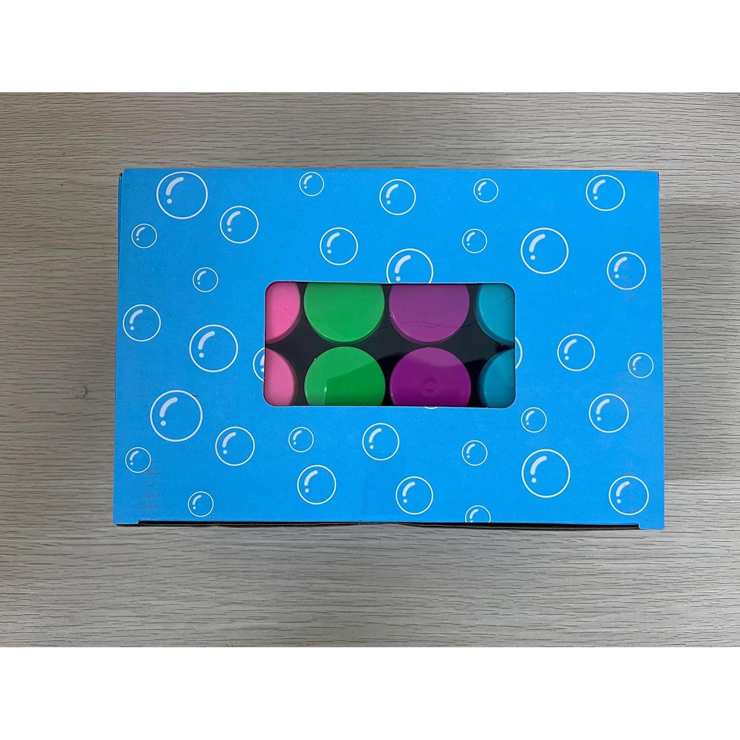 Paquete de 24 Burbujas de Fiesta YouCute 2oz Colores Brillantes