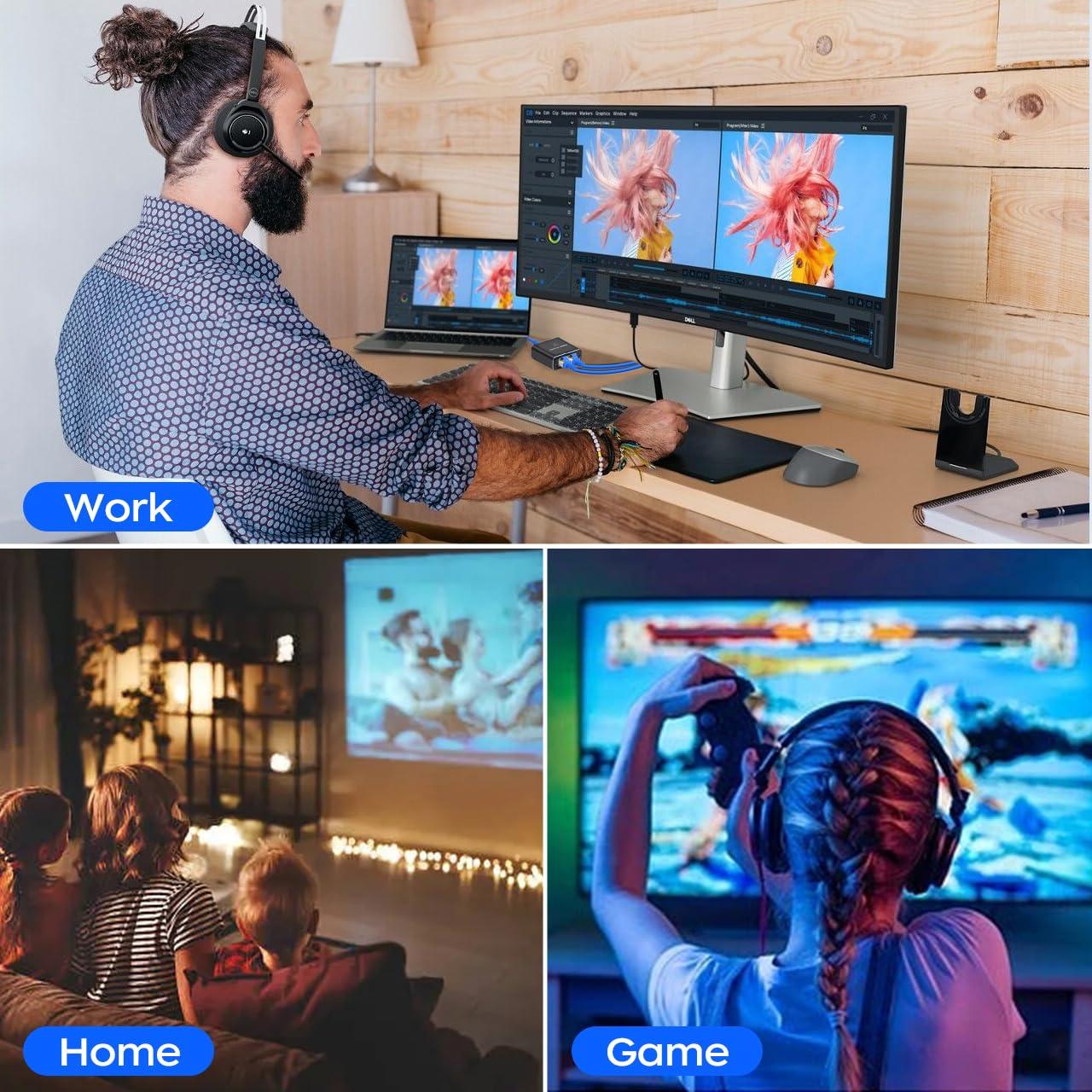 Divisor Ethernet 1 a 2 QINGLER 1000 Mbps RJ45 Cat6