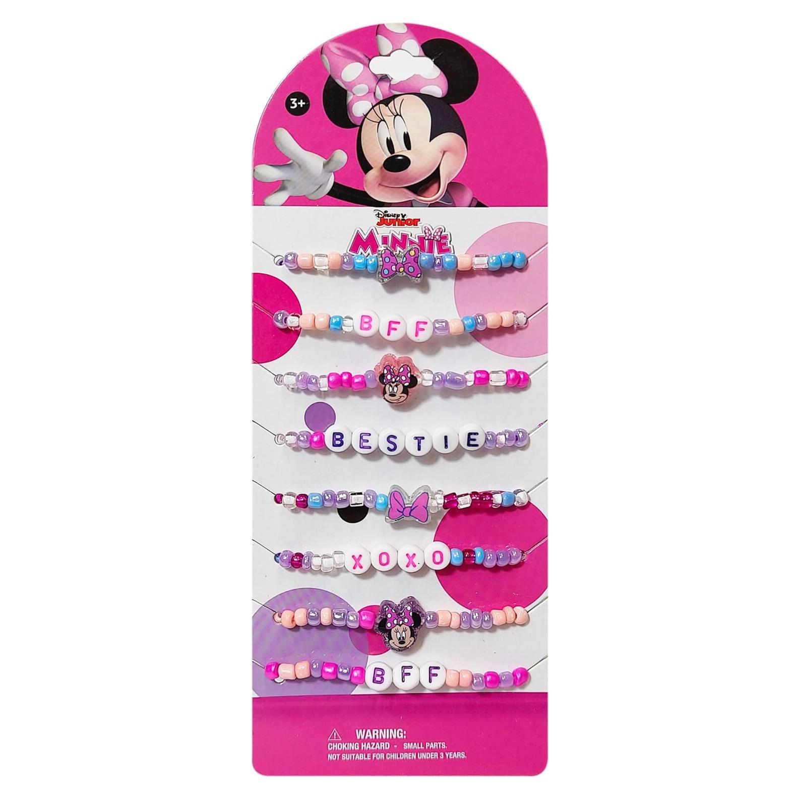 Pulseras de Amistad LUV HER Minnie Mouse - 8 Piezas para Niñas