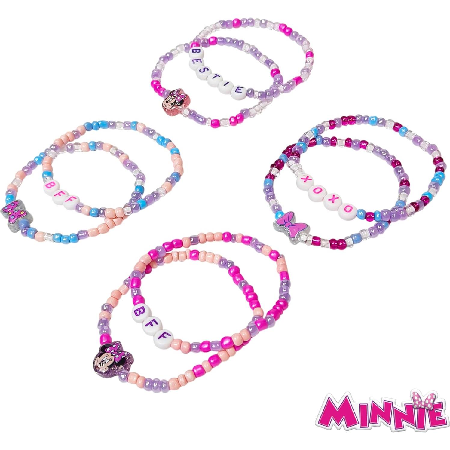 Pulseras de Amistad LUV HER Minnie Mouse - 8 Piezas para Niñas