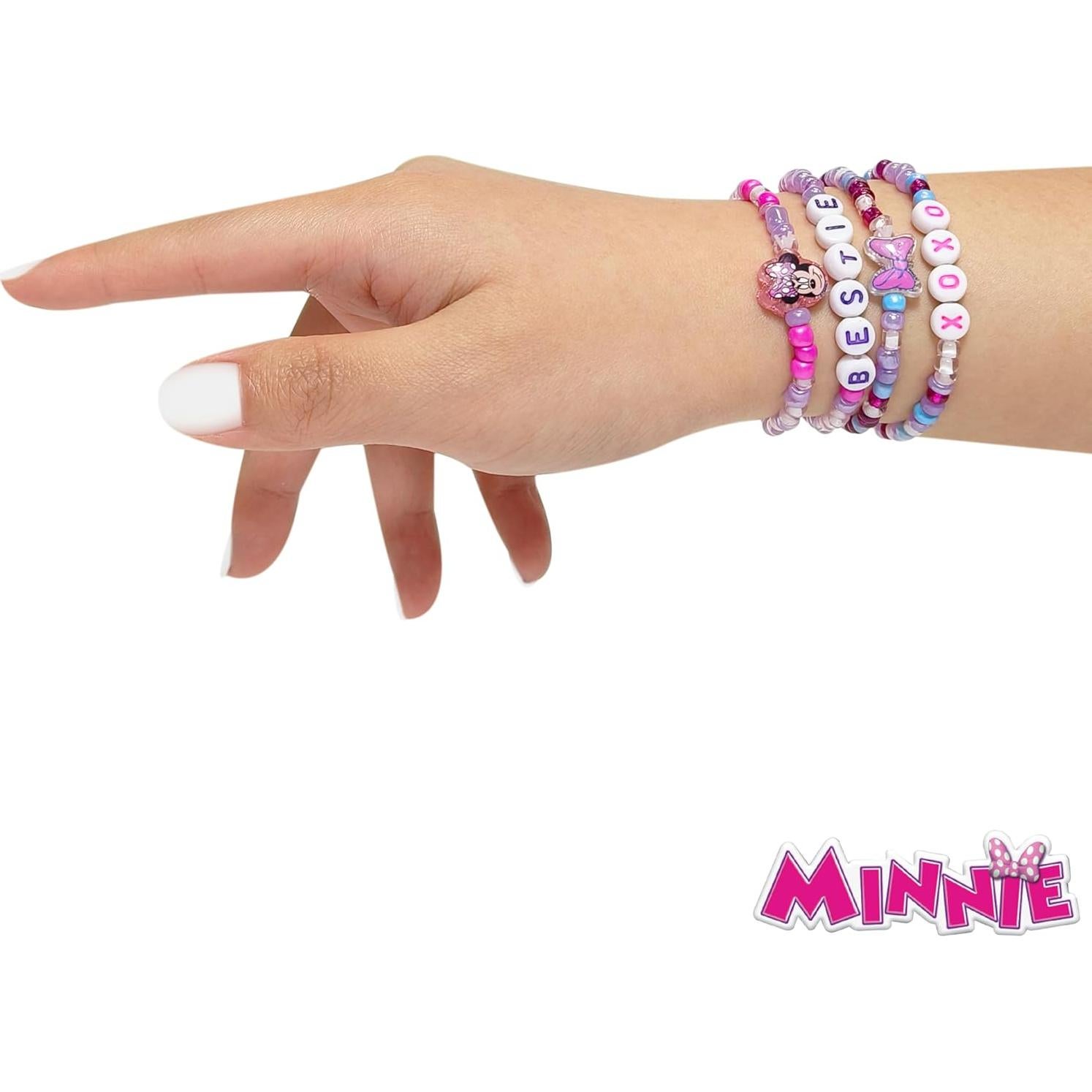 Pulseras de Amistad LUV HER Minnie Mouse - 8 Piezas para Niñas