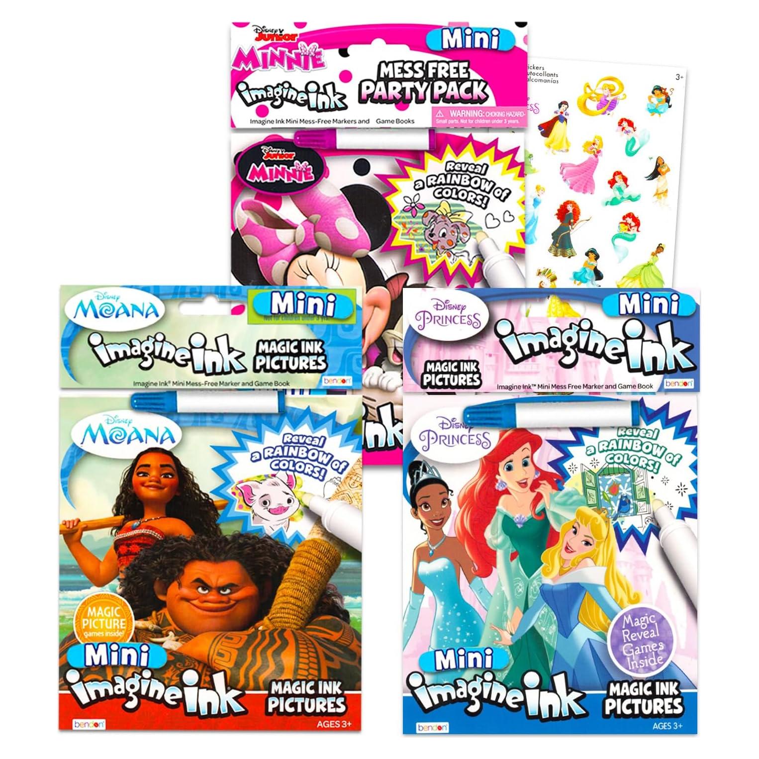 Conjunto de 3 Libros para Colorear Disney Imagine Ink