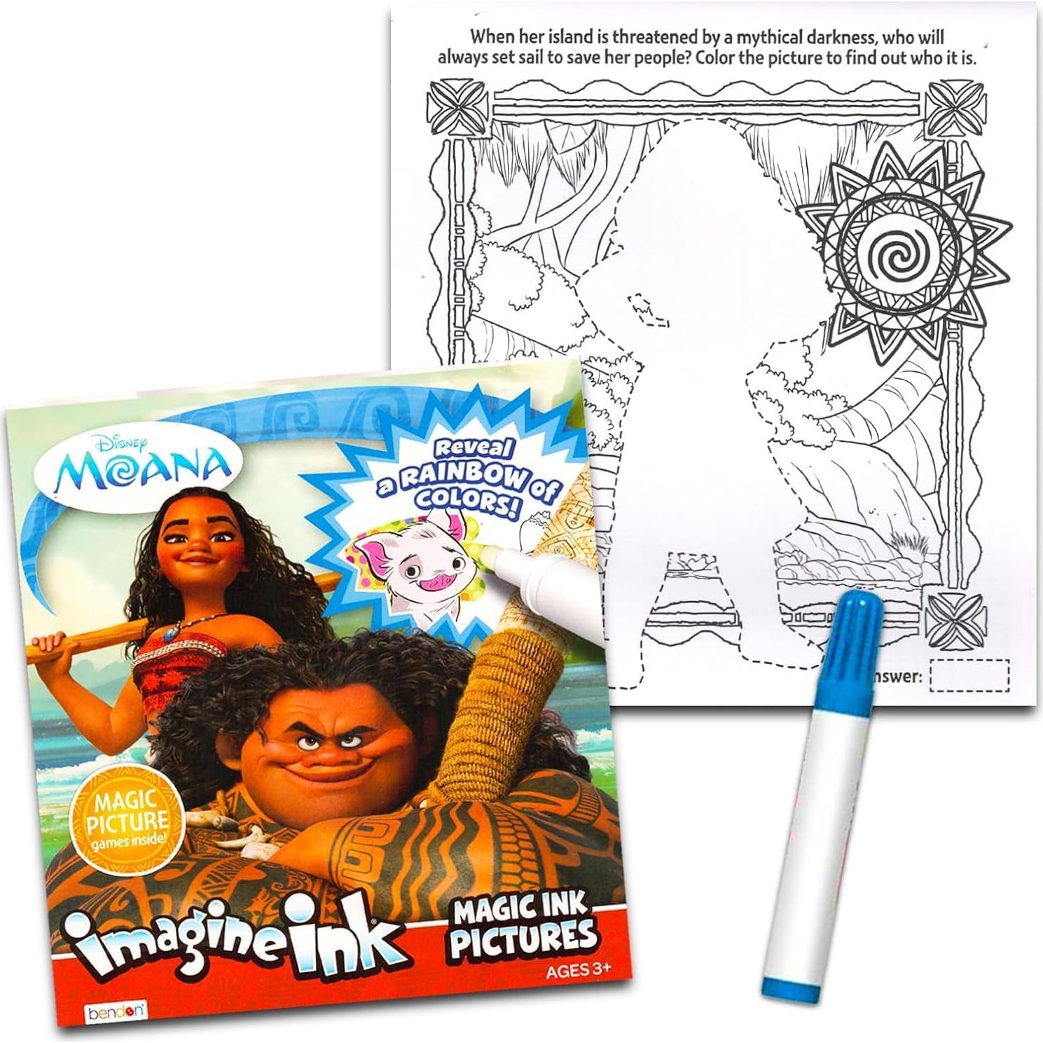 Conjunto de 3 Libros para Colorear Disney Imagine Ink