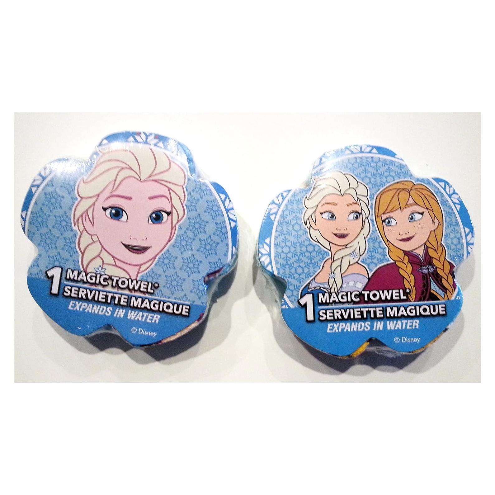 Toallas Mágicas Disney Frozen Elsa y Anna - Paquete de 2