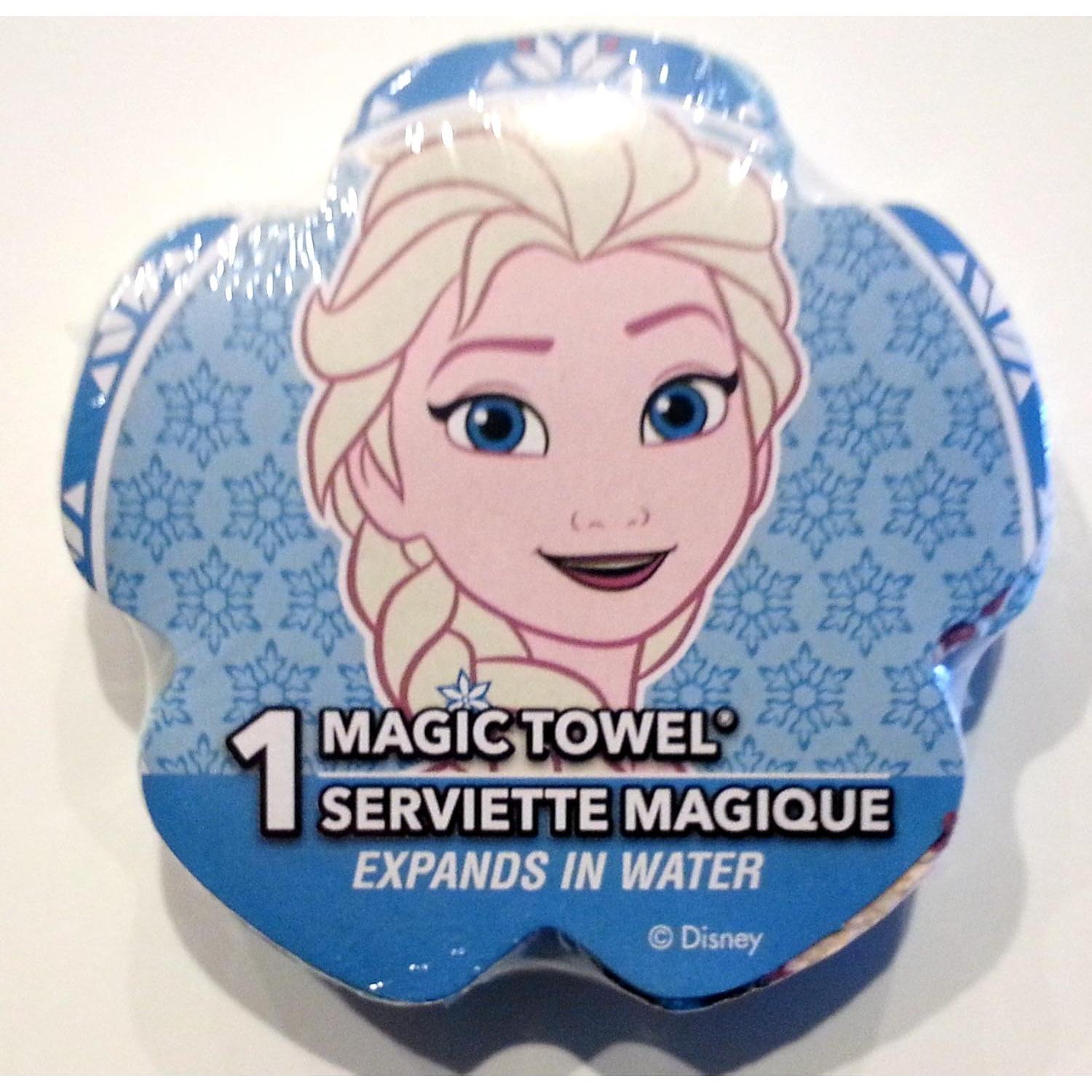 Toallas Mágicas Disney Frozen Elsa y Anna - Paquete de 2