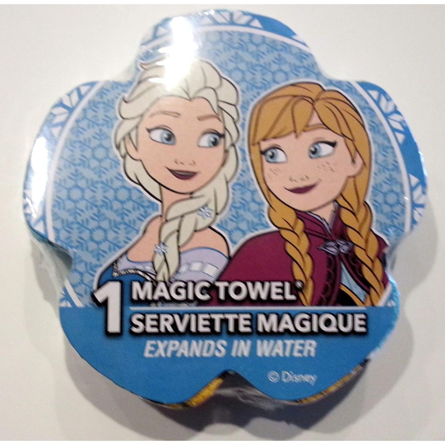 Toallas Mágicas Disney Frozen Elsa y Anna - Paquete de 2