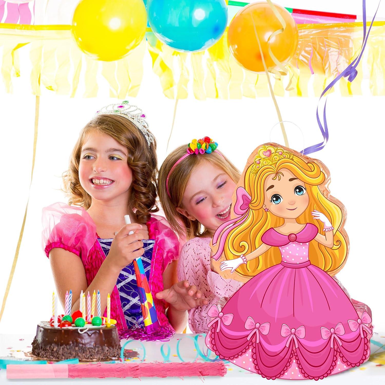 Conjunto Fiesta Princesa Threan - Piñata, Bastón, Máscara, Confeti