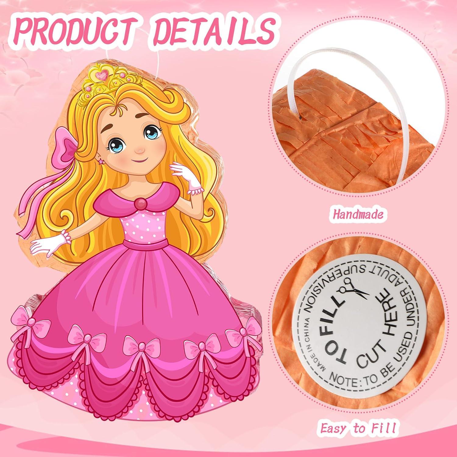 Conjunto Fiesta Princesa Threan - Piñata, Bastón, Máscara, Confeti