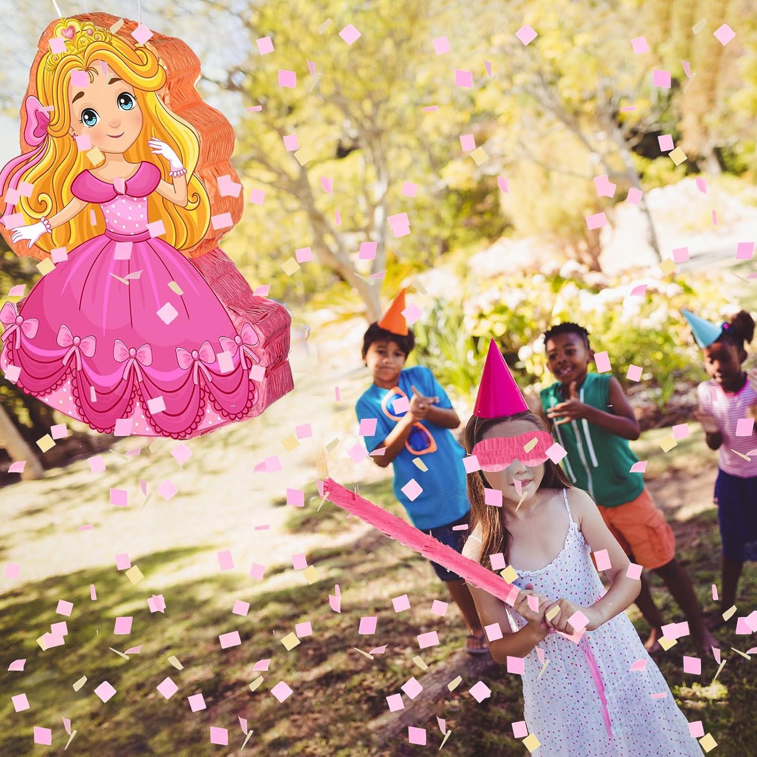 Conjunto Fiesta Princesa Threan - Piñata, Bastón, Máscara, Confeti