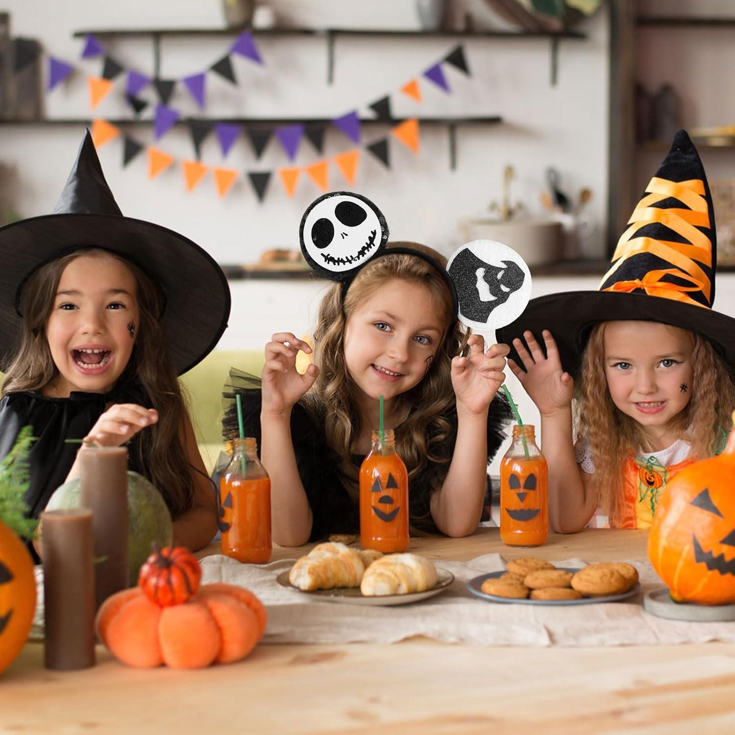 Diadema de orejas de ratón brillante YUNISS para Halloween
