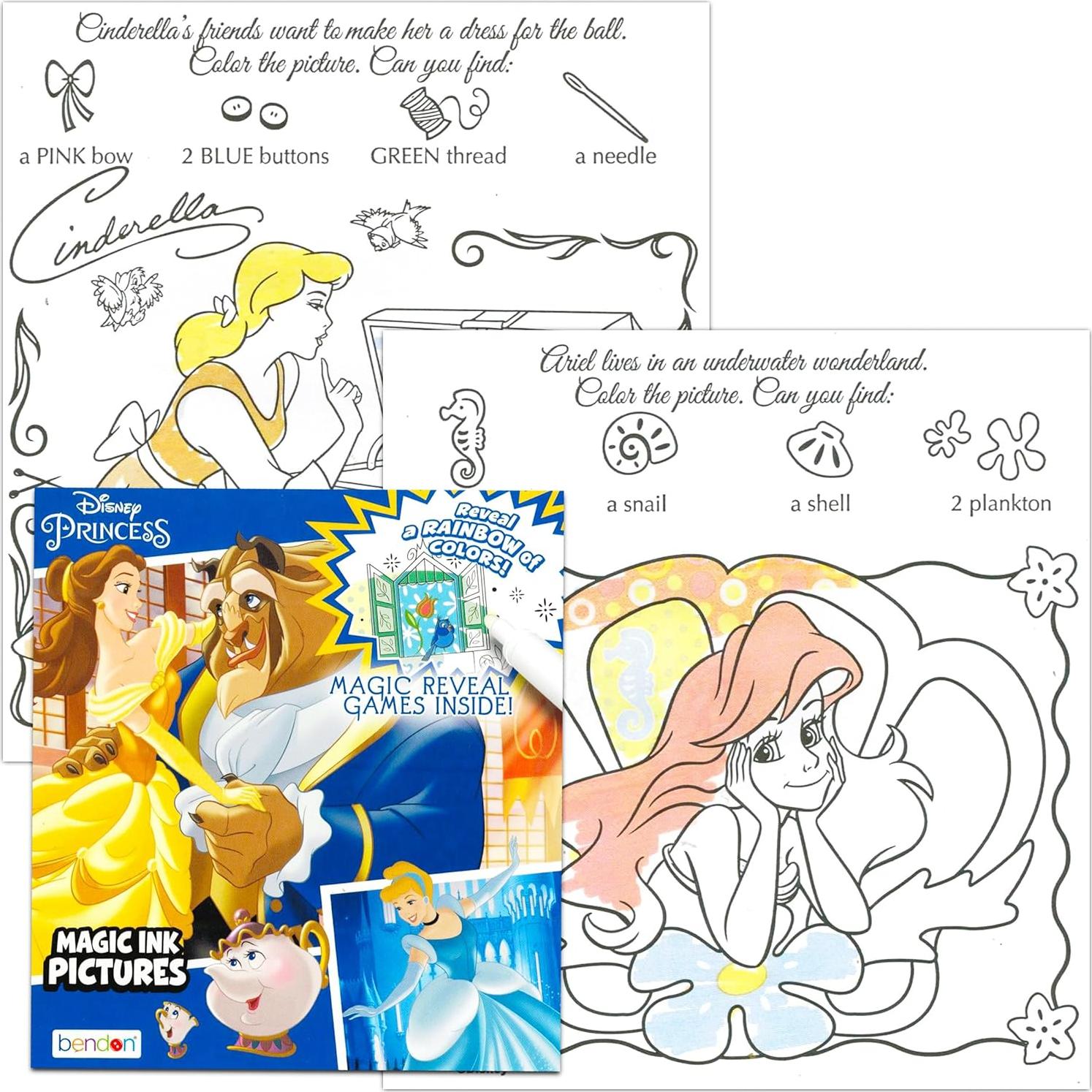 Paquete de Libros para Colorear Bendon - 3 Libros Disney