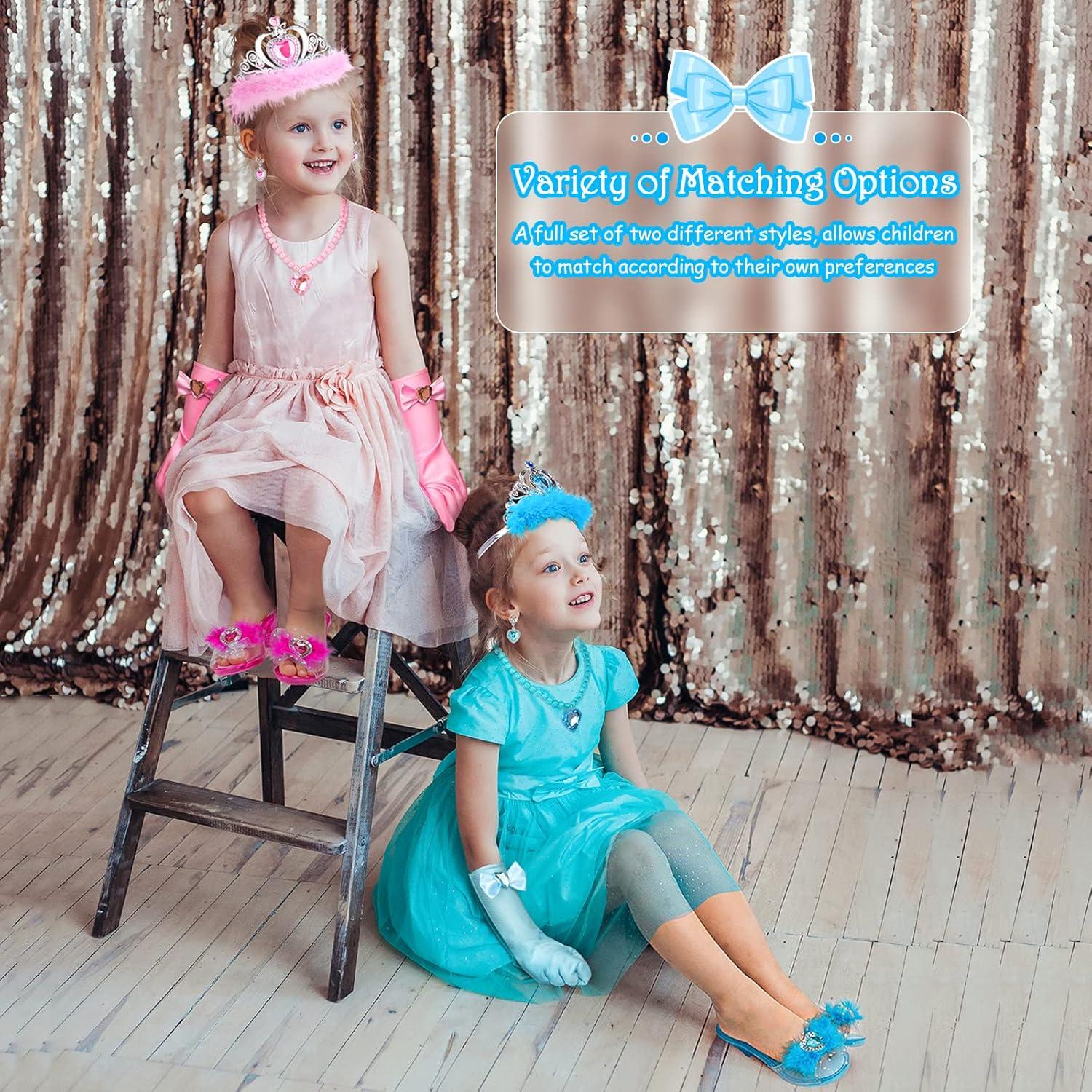 Conjunto de Princesa DISHIO con 4 Pares de Zapatos y Joyería