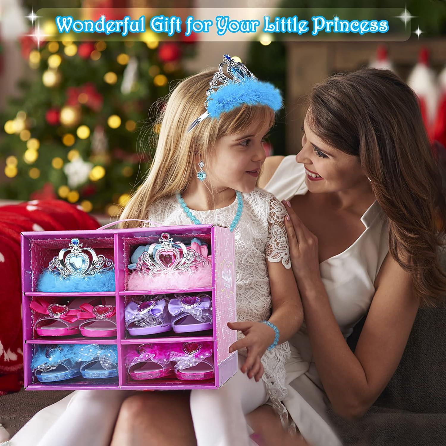 Conjunto de Princesa DISHIO con 4 Pares de Zapatos y Joyería