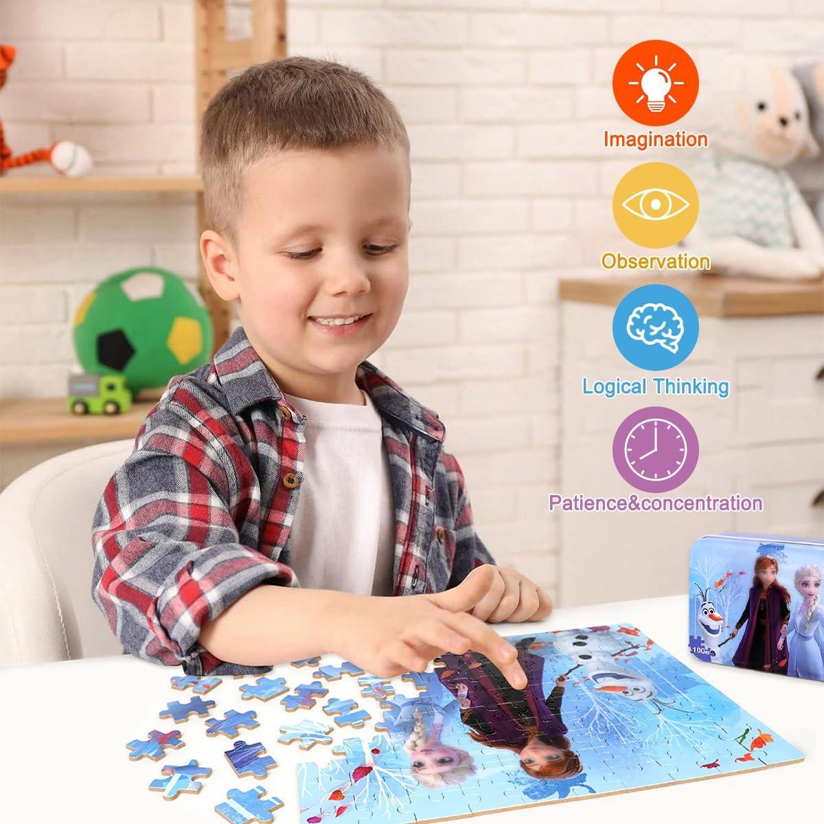 Rompecabezas de Princesa 100 Piezas Wieewg 22.6x28.6 cm