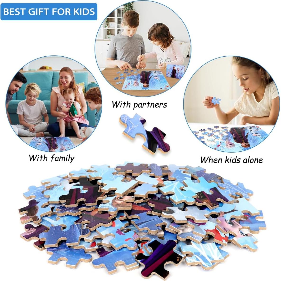 Rompecabezas de Princesa 100 Piezas Wieewg 22.6x28.6 cm