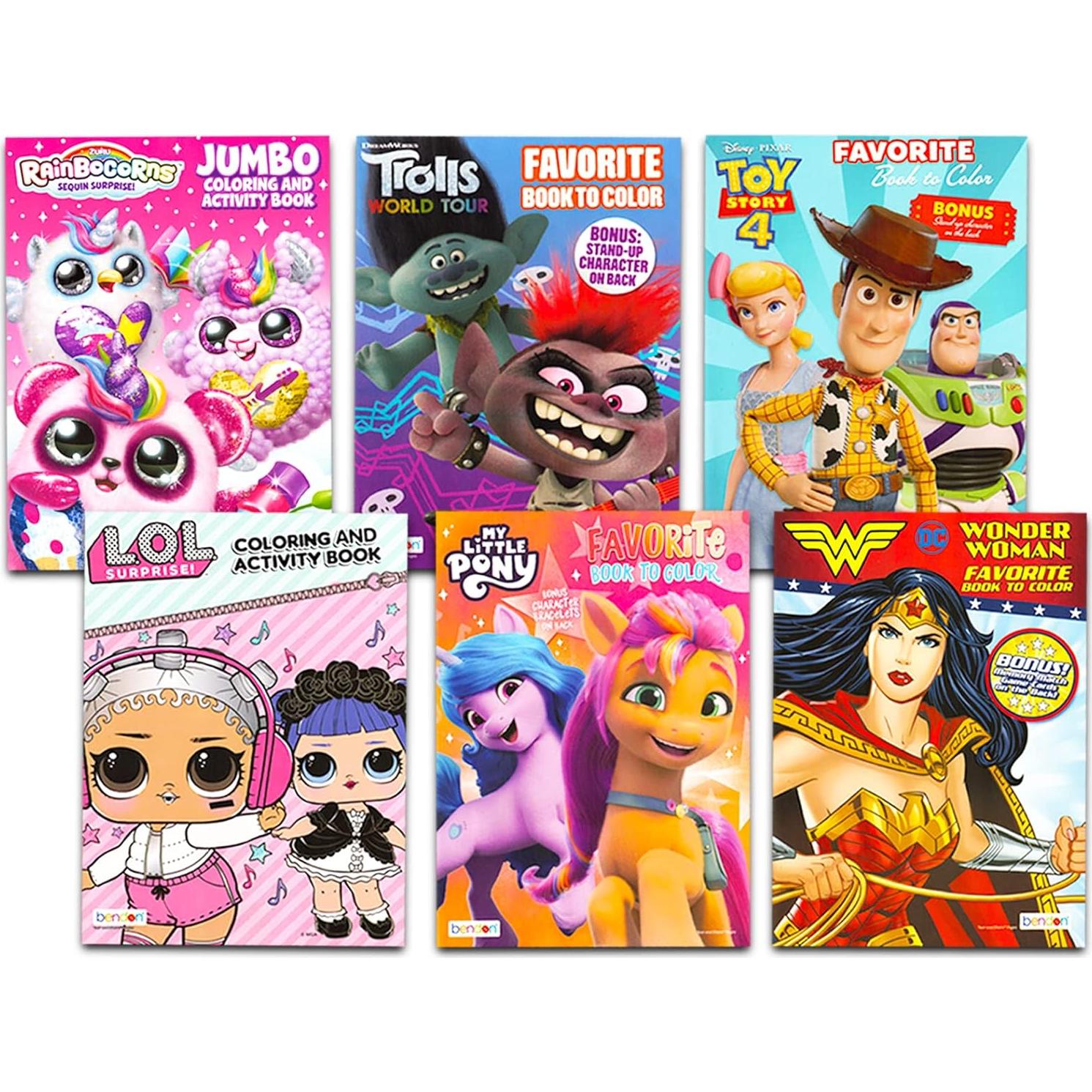 Paquete de 12 Libros para Colorear Beach Kids para Niñas