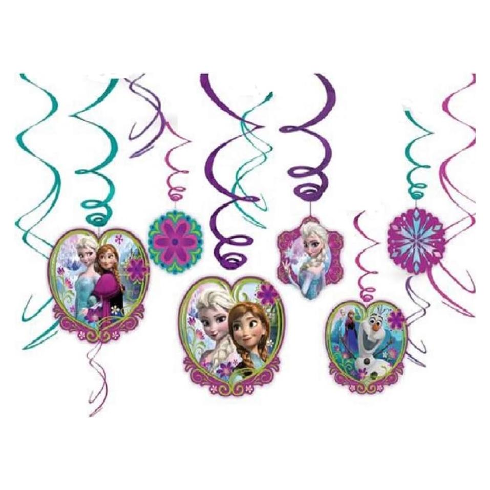 Decoraciones Colgantes Espiral Foil Fiesta Frozen 90g